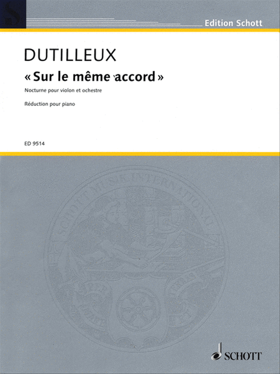 Sur le même accord Violin Solo scores gallery preview page 1