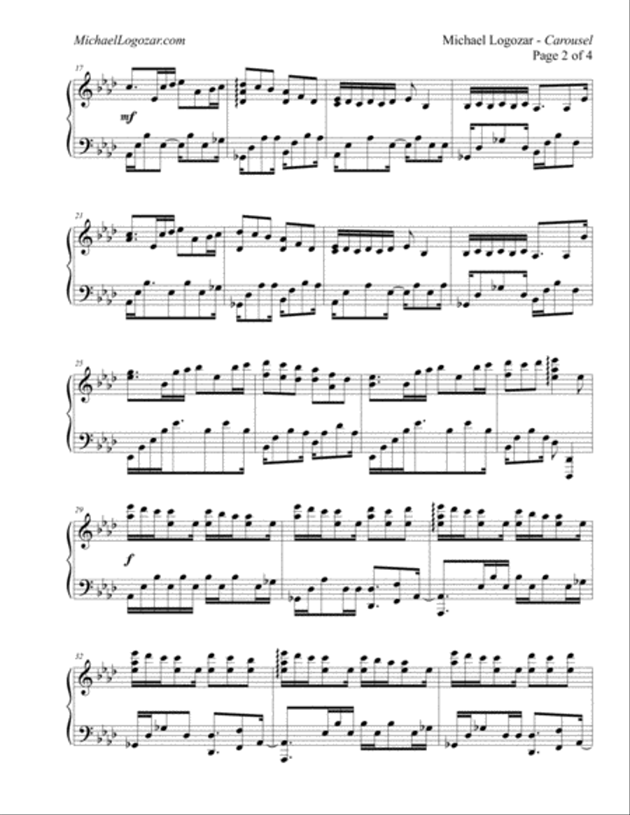 Carousel Piano Solo scores gallery preview page 2