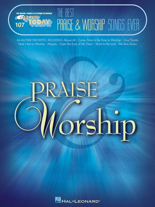 Book cover for The Best Praise & Worship Songs Ever
