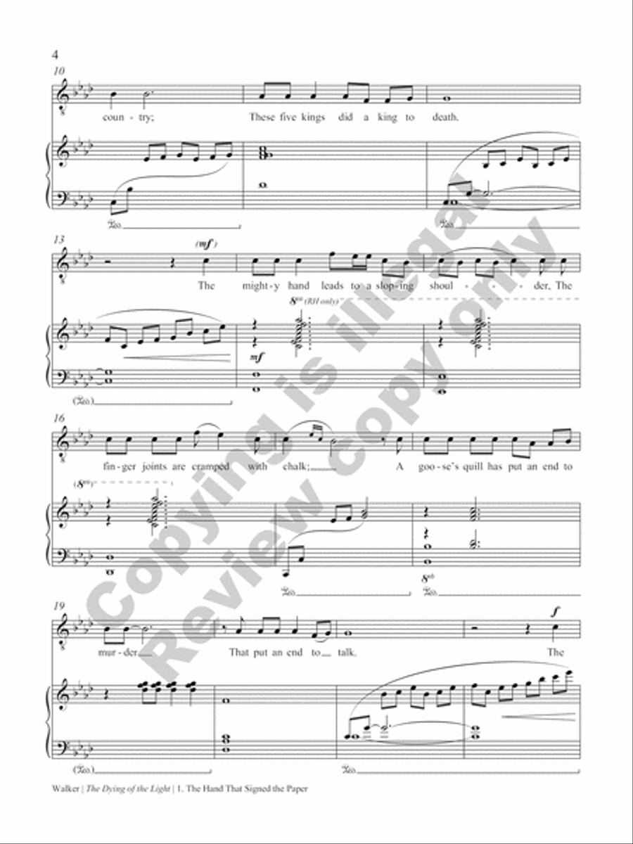 The Dying of the Light: Musical Settings of the Poetry of Dylan Thomas Cello scores gallery preview page 15