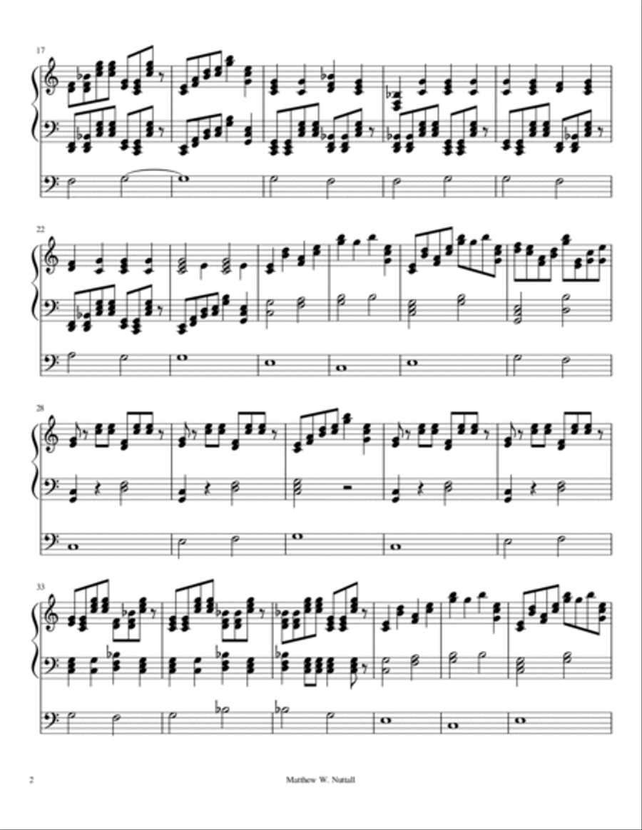 Sunny Day Organ Solo scores gallery preview page 2