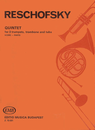 Book cover for Quintet for 3 Trumpets, Trombone & Tuba