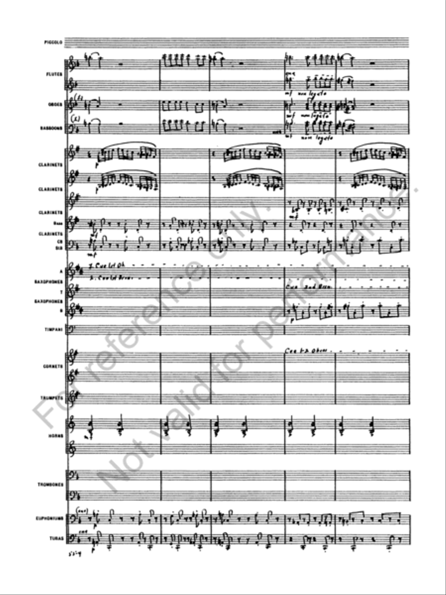 Symphony No. 4 Concert Band scores gallery preview page 6