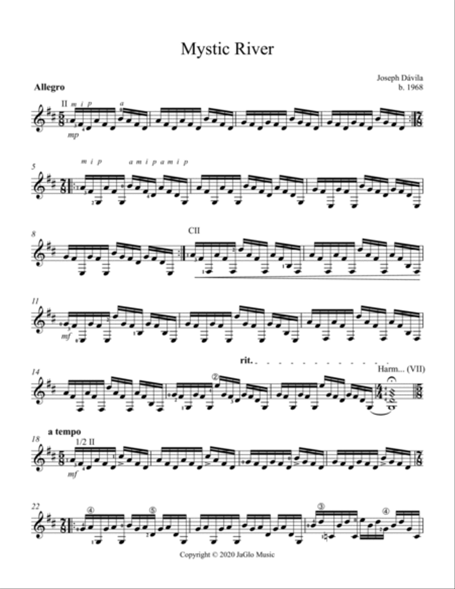 Mystic River Guitar Solo scores gallery preview page 2