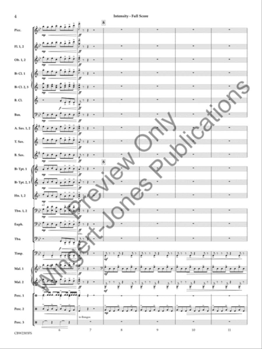 Intensity Concert Band scores gallery preview page 5