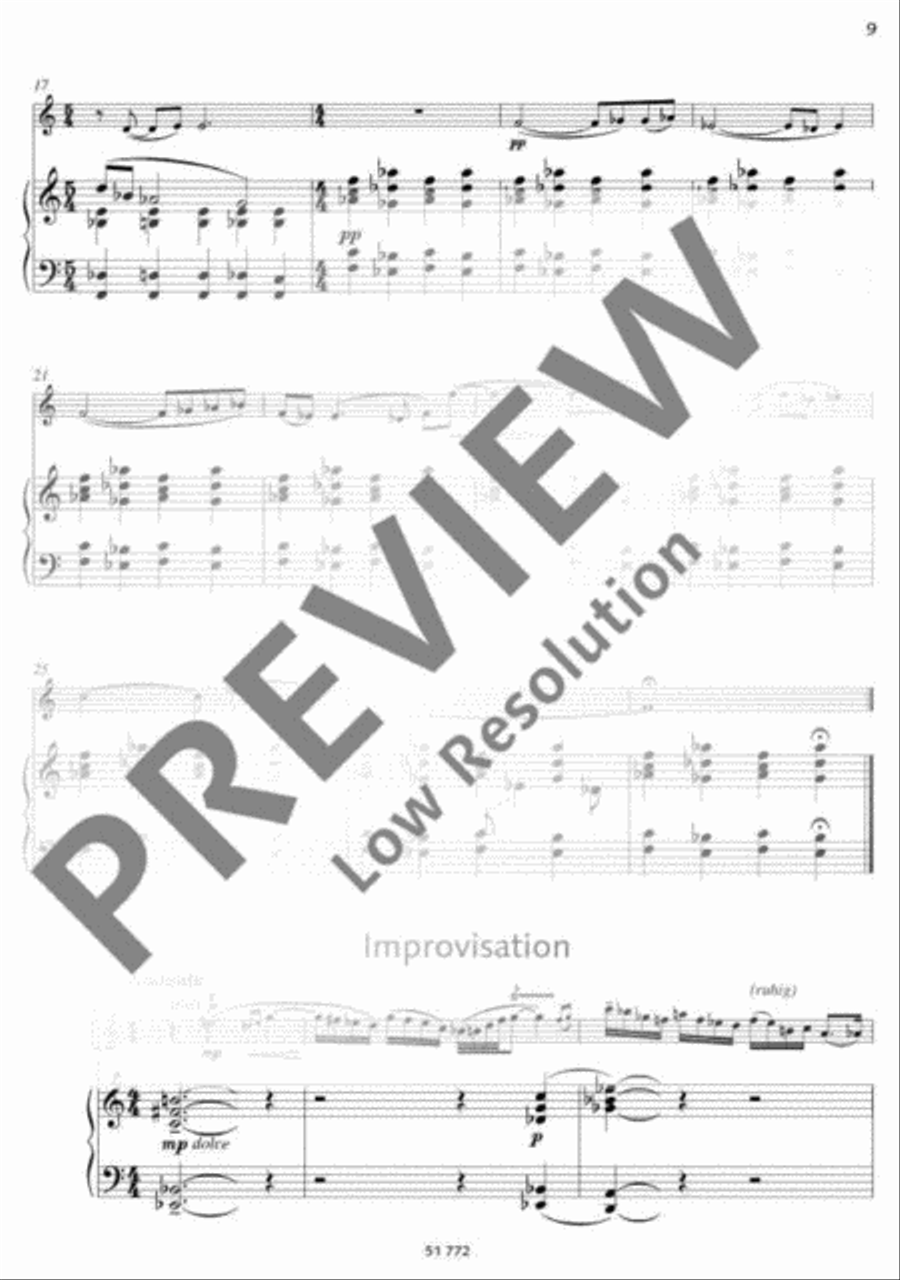Petite Aire et Improvisation Flute Solo scores gallery preview page 10