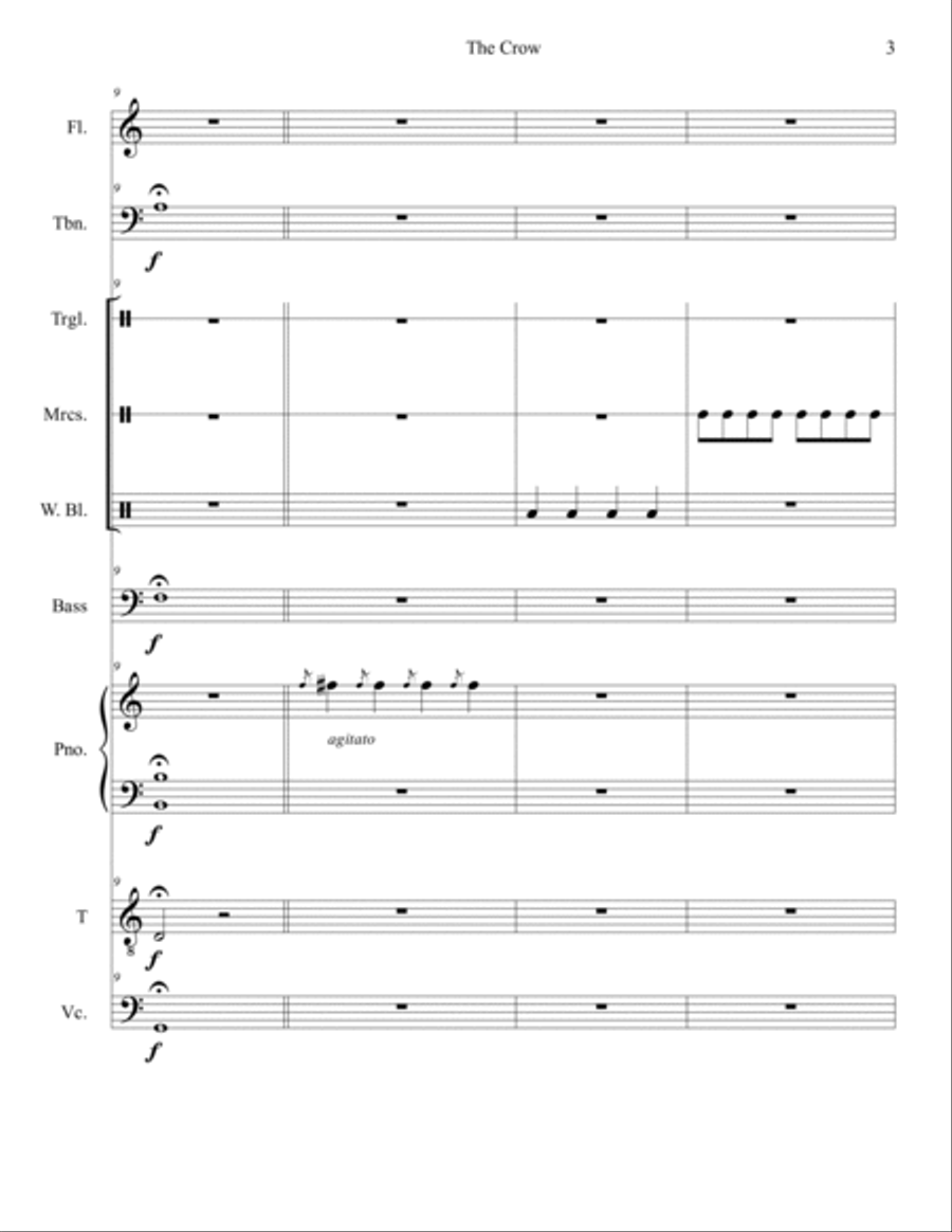 The Crow Large Ensemble scores gallery preview page 3