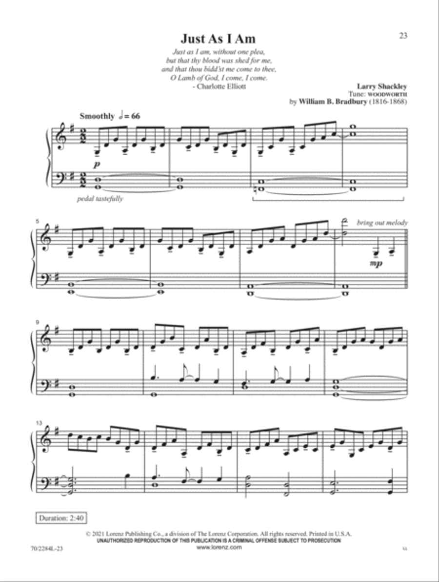 A Heart to Praise Piano Solo scores gallery preview page 9