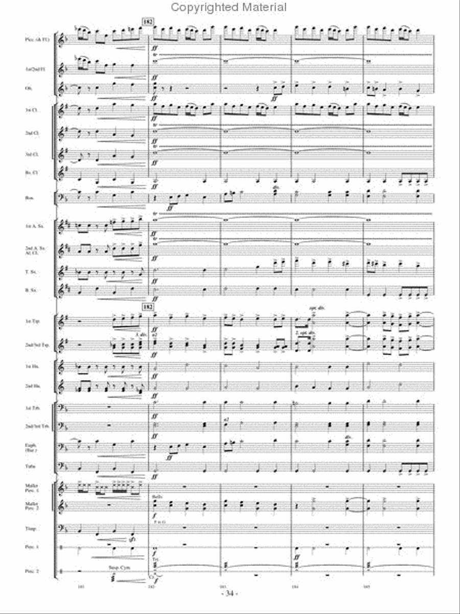 High Country Celebration Concert Band scores gallery preview page 33