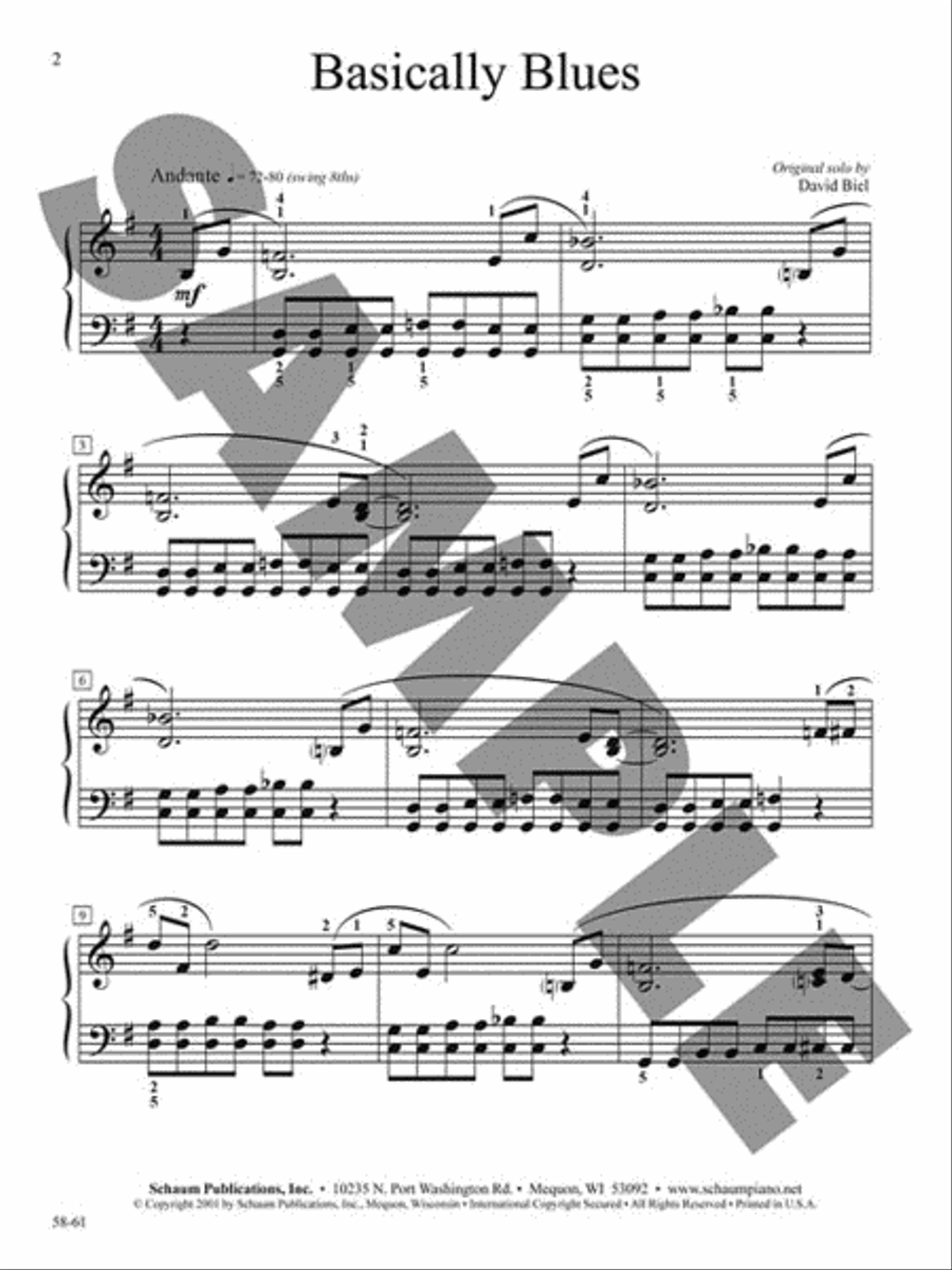 Basically Blues Basically Blues Piano Method scores gallery preview page 2