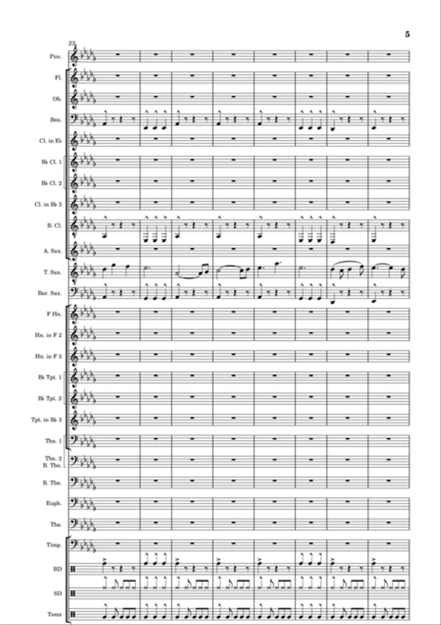The Cornet's Reel Concert Band scores gallery preview page 5
