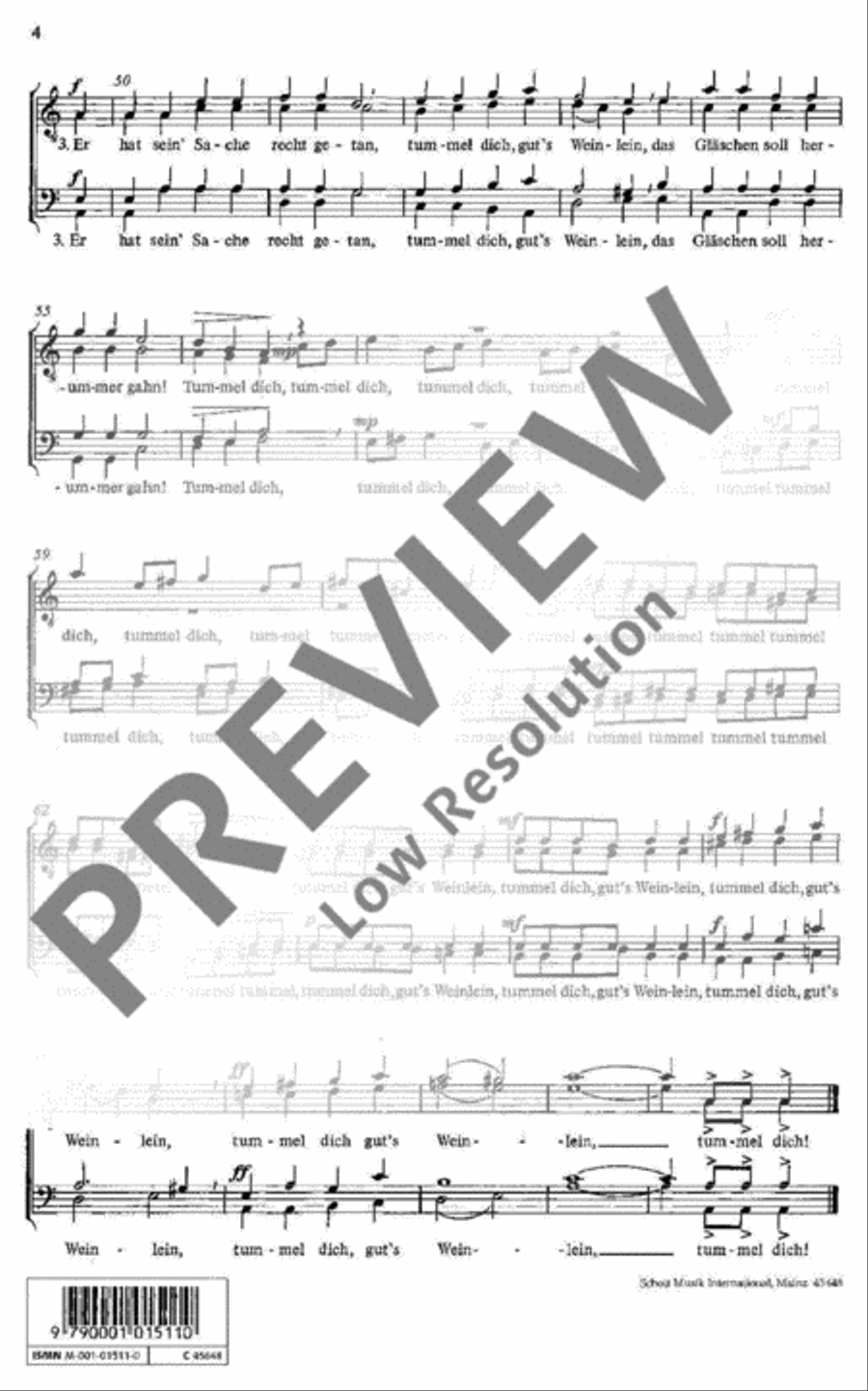 Drei Landsknechtslieder TTBB scores gallery preview page 5