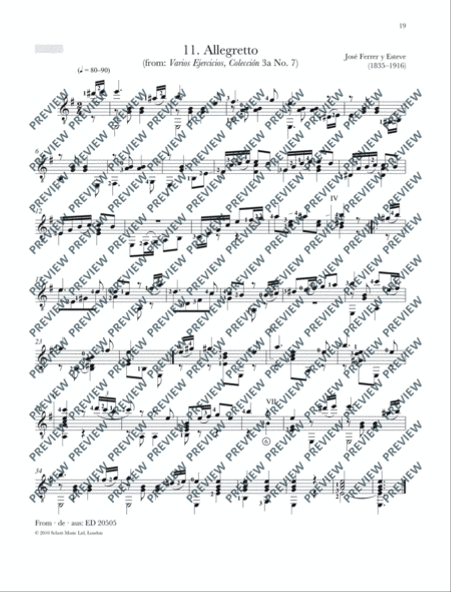Romantic Guitar Anthology Classical Guitar scores gallery preview page 20