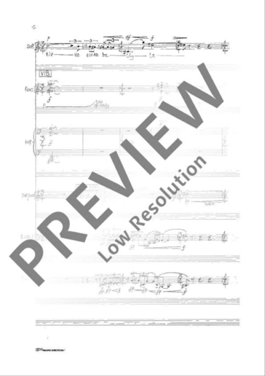 Lament for a Hanging Man Study Score scores gallery preview page 13