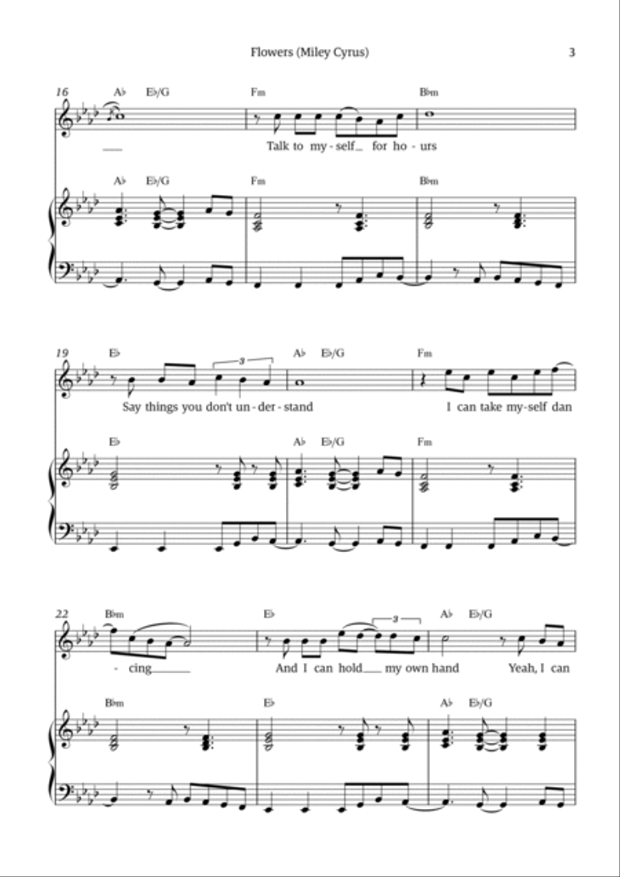 Flowers Voice scores gallery preview page 3