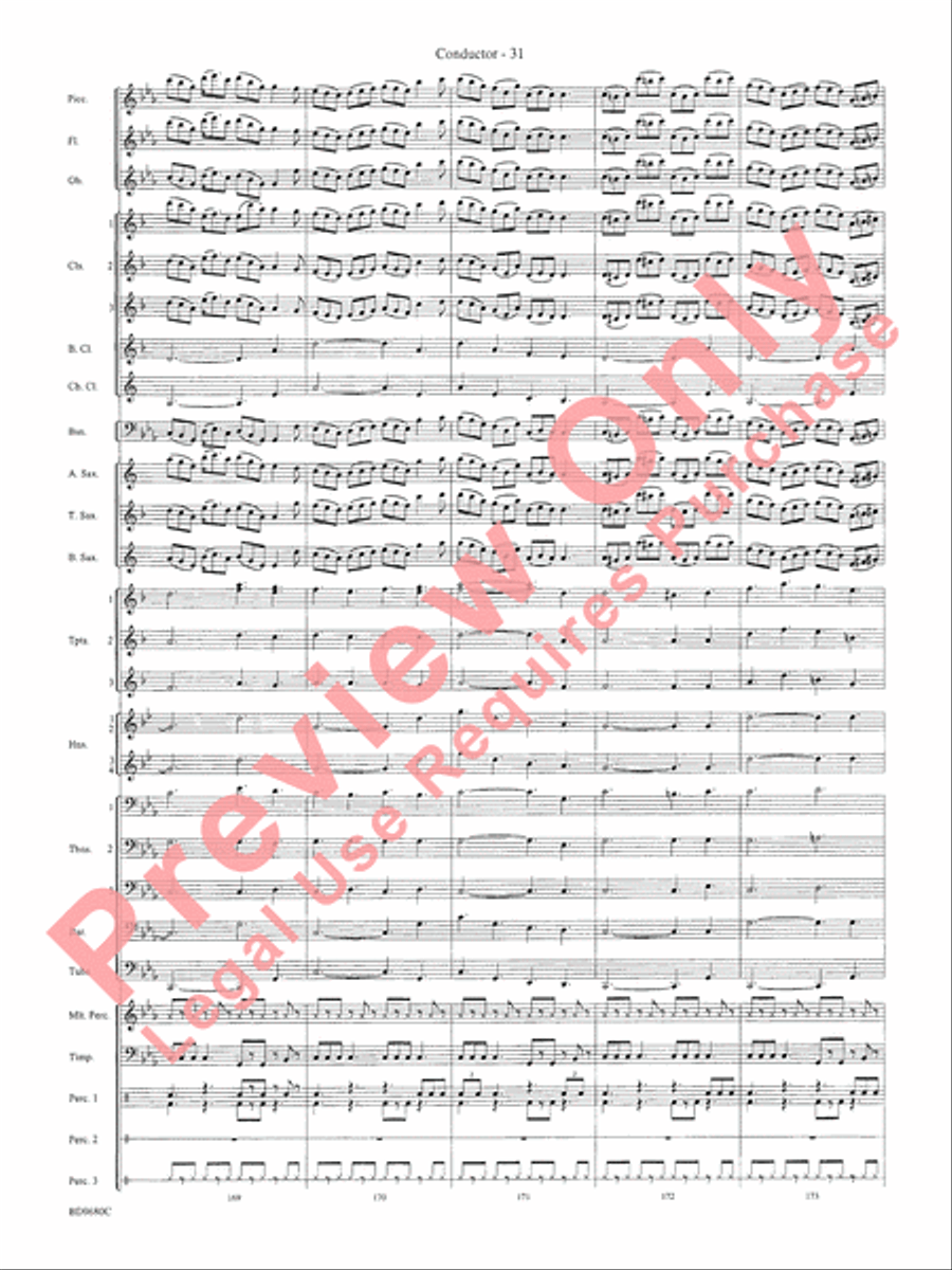 Ireland: Of Legend and Lore Concert Band scores gallery preview page 36