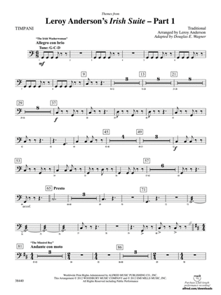 Leroy Anderson's Irish Suite, Part 1 (Themes from): Timpani