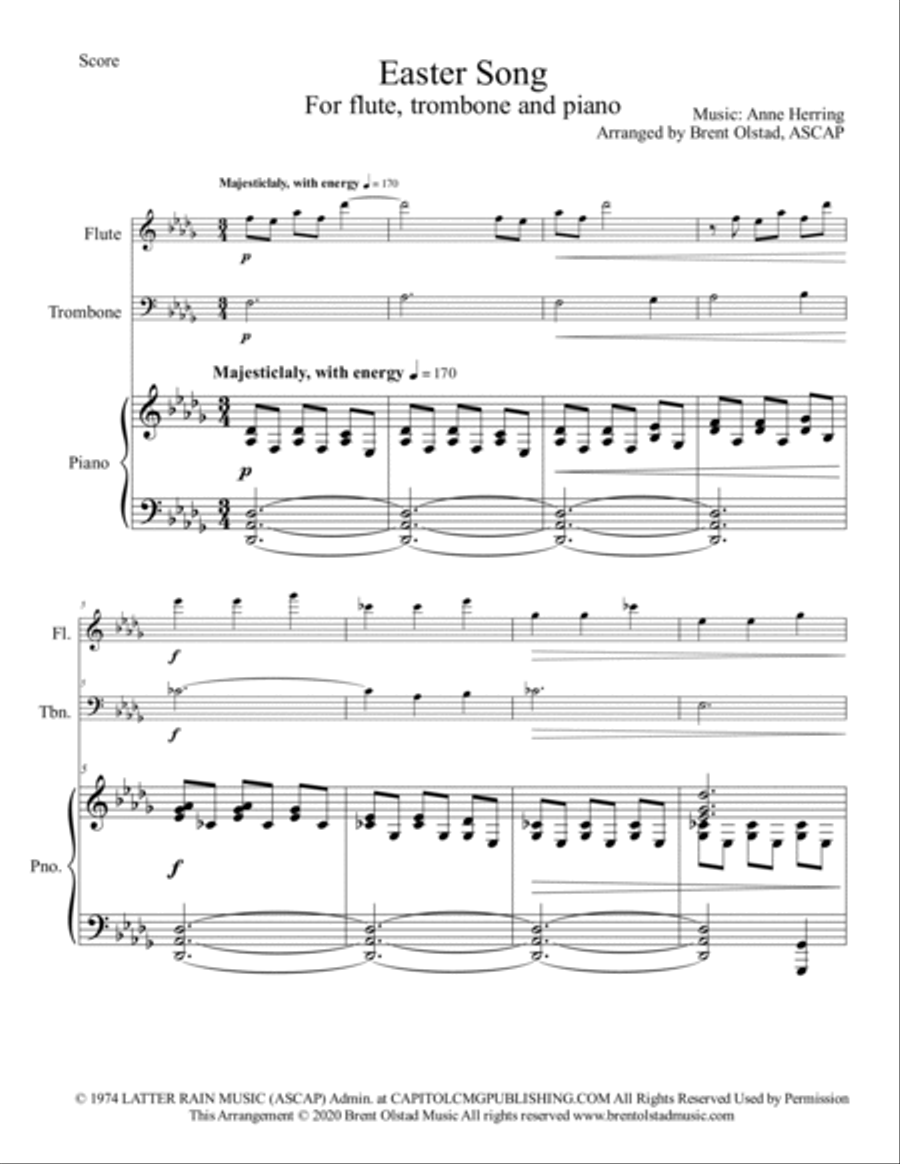 Easter Song Hear The Bells Ringing Flute scores gallery preview page 2