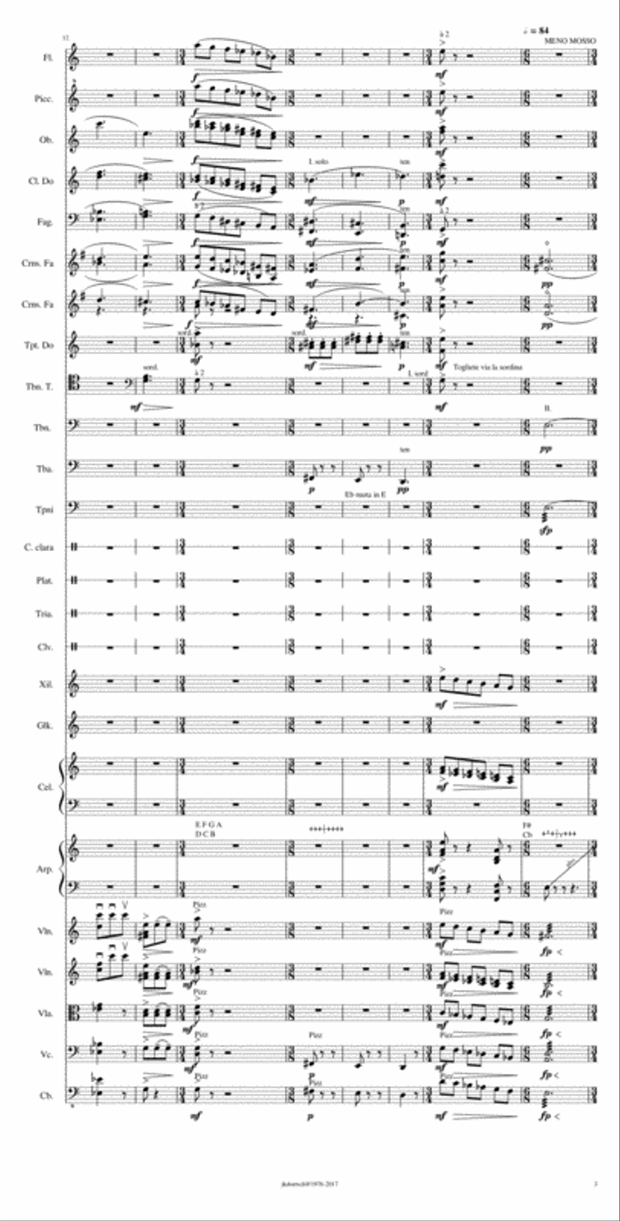 SCHERZINO (For Orchestra) Full Orchestra scores gallery preview page 3