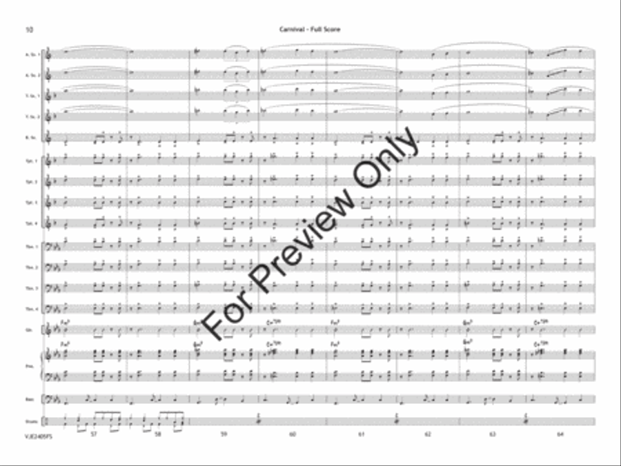 Carnival Jazz Ensemble scores gallery preview page 11