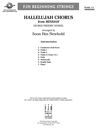 Book cover for Hallelujah Chorus from Messiah: Score