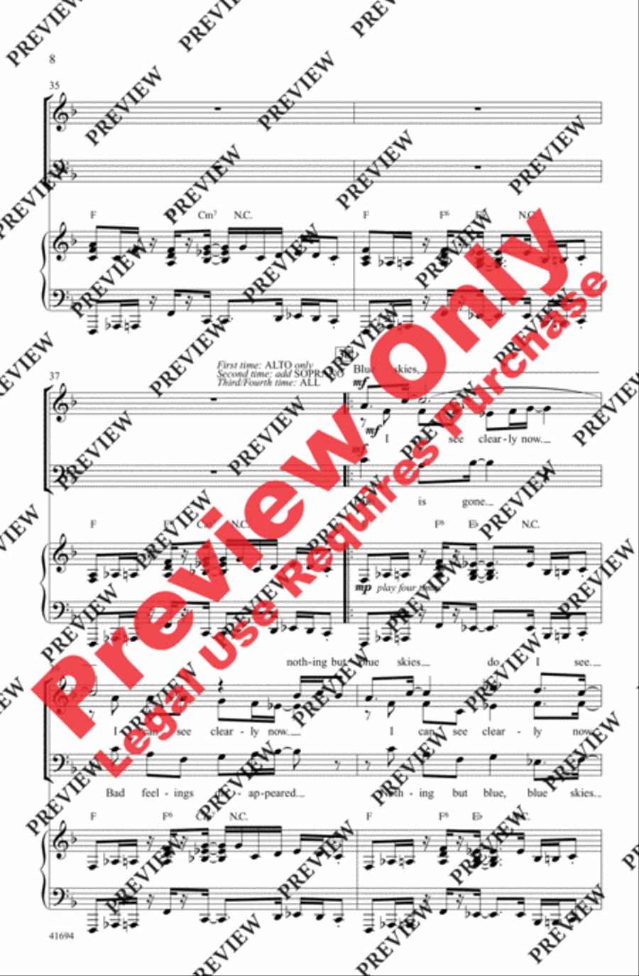 I Can See Clearly Now - SoundTrax CD (CD only) Choir scores gallery preview page 8