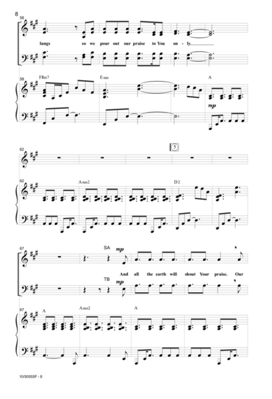 Great Are You Lord 4-Part scores gallery preview page 7