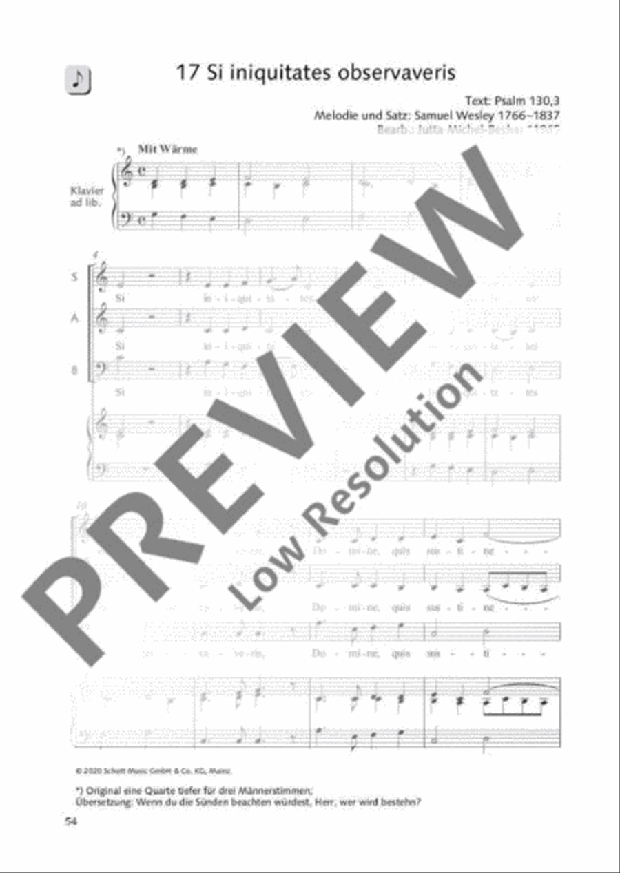 Si iniquitates observaveris 3-Part scores gallery preview page 2