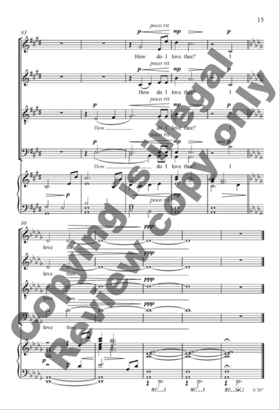 How Do I Love Thee? How Do I Love Thee? 4-Part scores gallery preview page 27