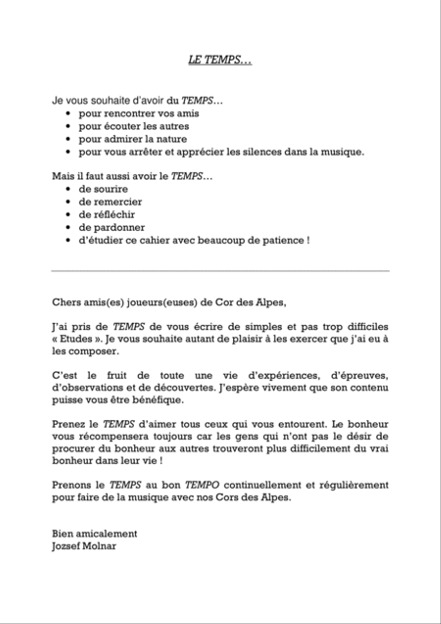 Les 4 Saisons Les 4 Saisons Alphorn scores gallery preview page 2