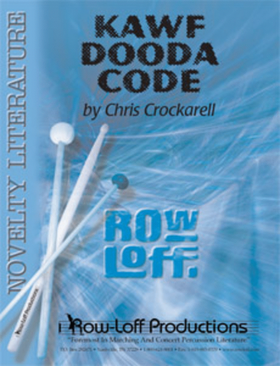 Kawf Dooda Code Percussion Ensemble scores gallery preview page 1