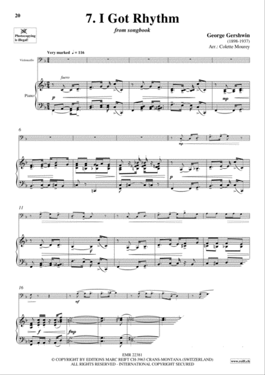 Gershwin 20 Greatest Hits Piano Accompaniment scores gallery preview page 9