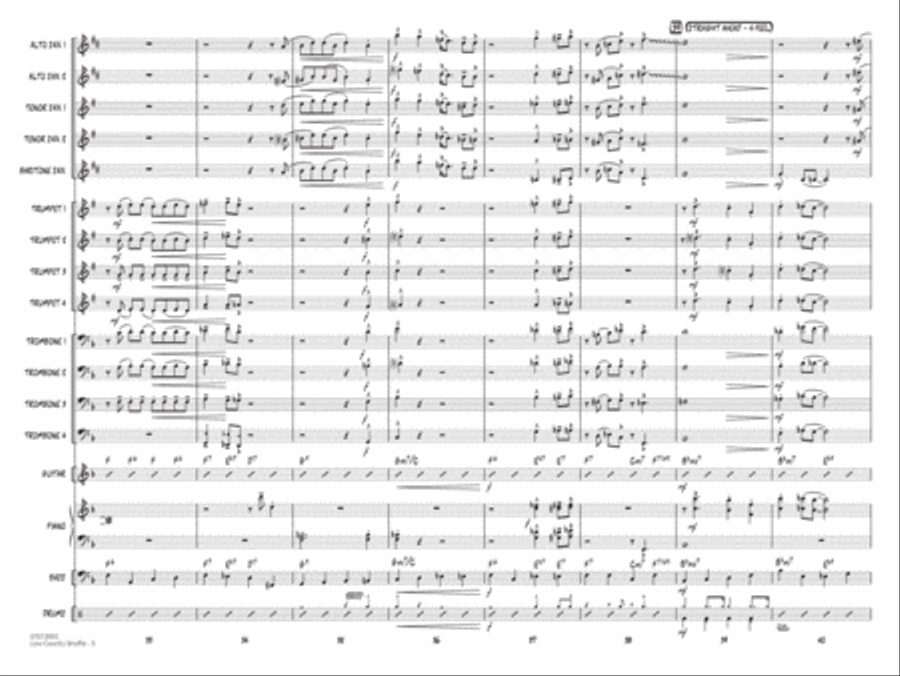 Low Country Shuffle - Conductor Score (Full Score) Jazz Ensemble scores gallery preview page 5