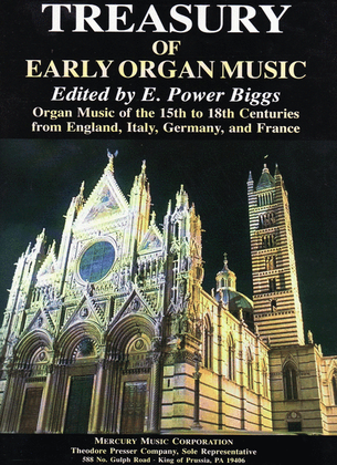 Book cover for Treasury of Early Organ Music