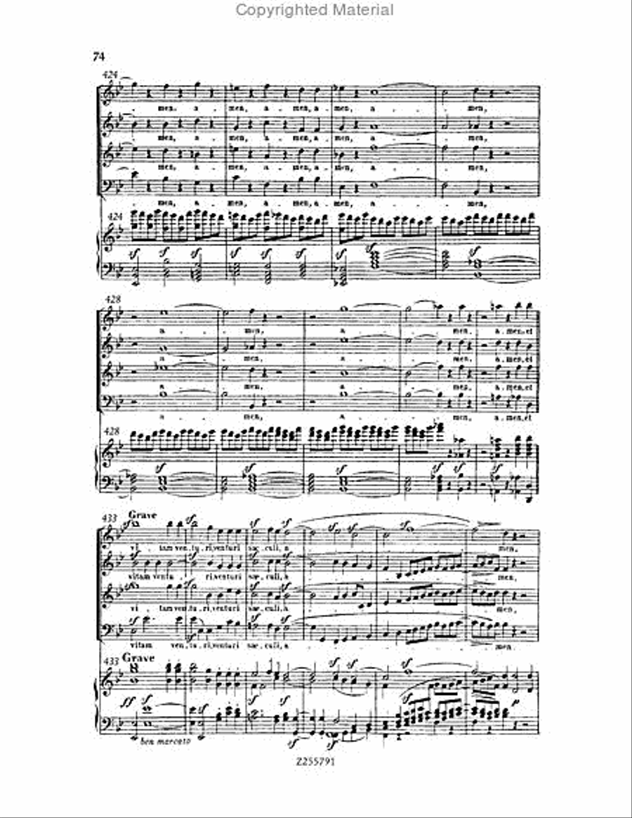 Missa Solemnis, Op.123 Choir scores gallery preview page 74