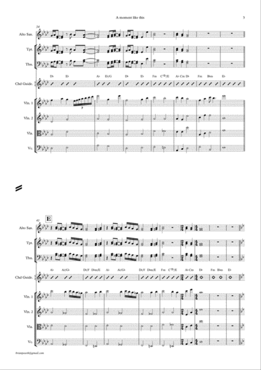 A Moment Like This A Moment Like This Small Ensemble scores gallery preview page 3