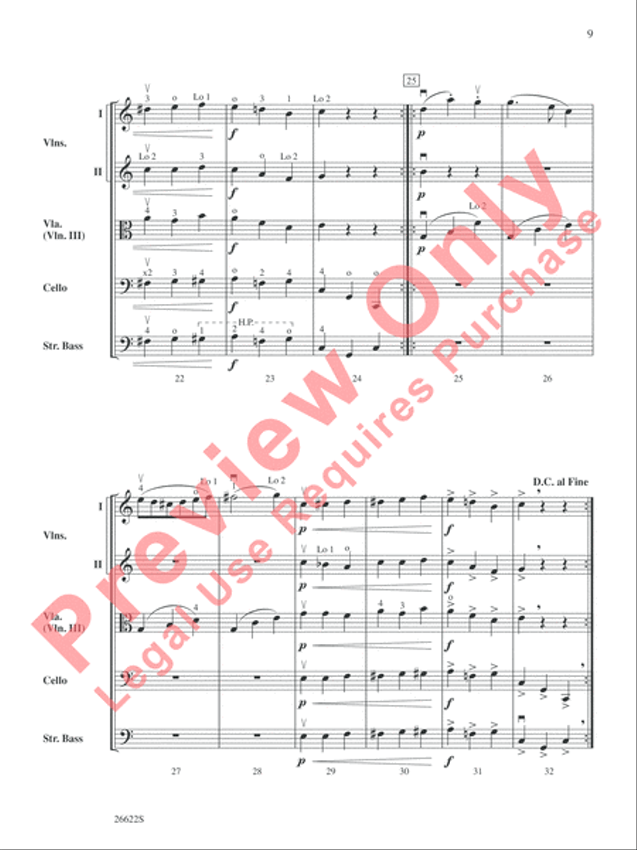 Belwin Beginning String Orchestra Kit #3 String Orchestra scores gallery preview page 10