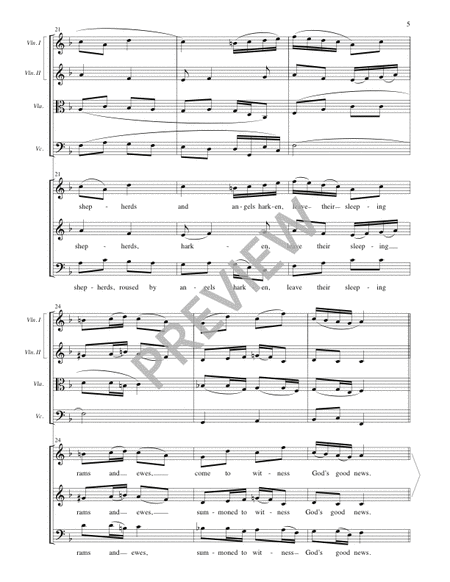Song at the Manger - Full Score and Parts
