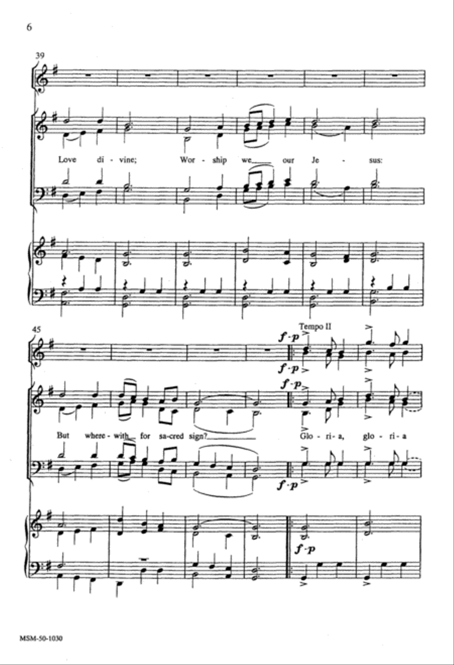Love Came Down at Christmas 4-Part scores gallery preview page 4