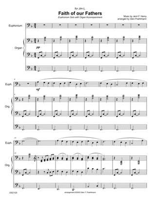 FAITH OF OUR FATHERS - Euphonium/Trombone Solo with Organ or Piano Accompaniment