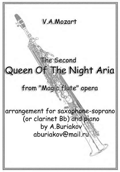 The Second Queen Of The Night Aria (soprano saxophone or clarinet , lower key) image number null