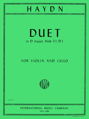 Book cover for Duet In D Major