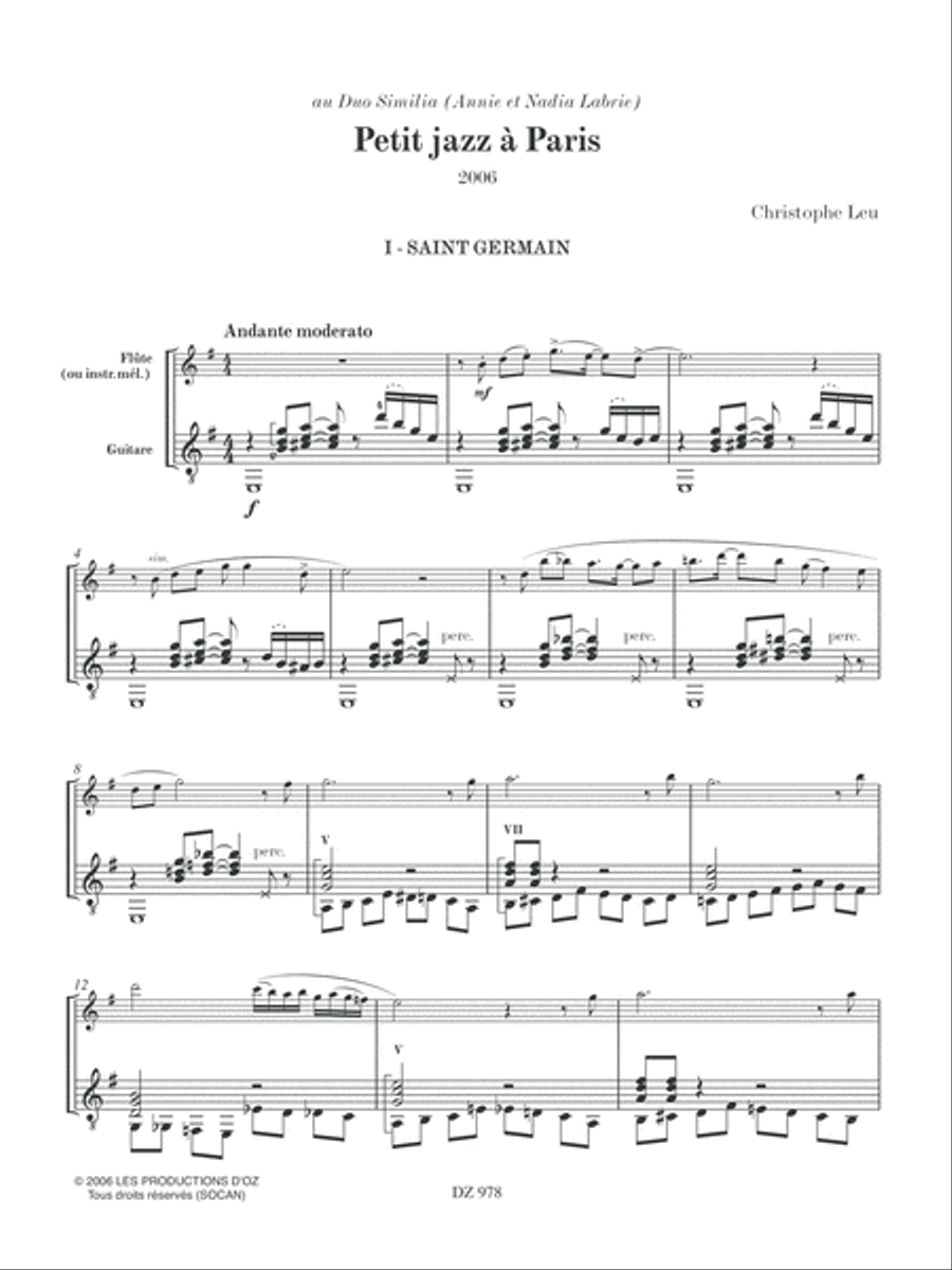 Petit jazz à Paris Flute scores gallery preview page 2