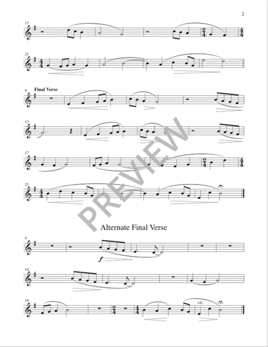 For the Beauty of the Earth - Instrument edition Cello scores gallery preview page 5