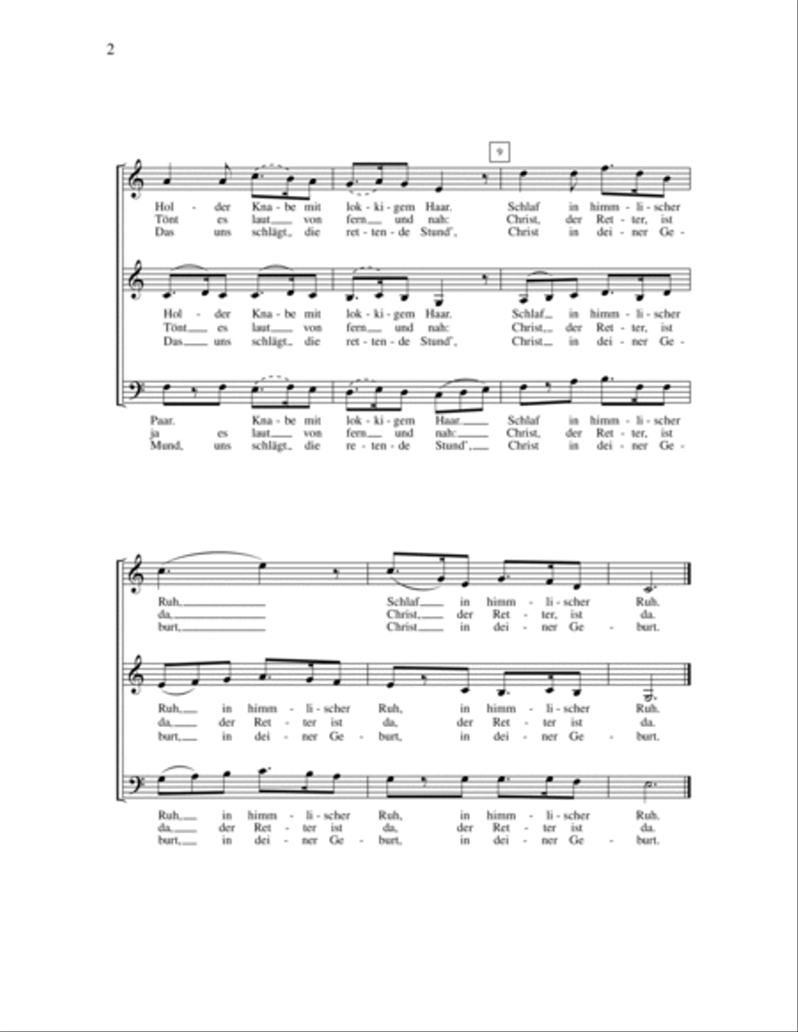 Stille Nacht 3-Part scores gallery preview page 2