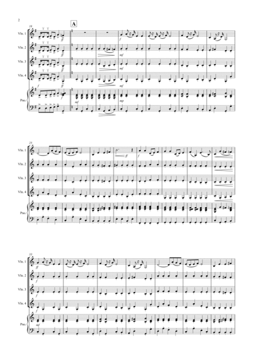 Toreador's Song (Fantasia from Carmen) for Violin Quartet image number null