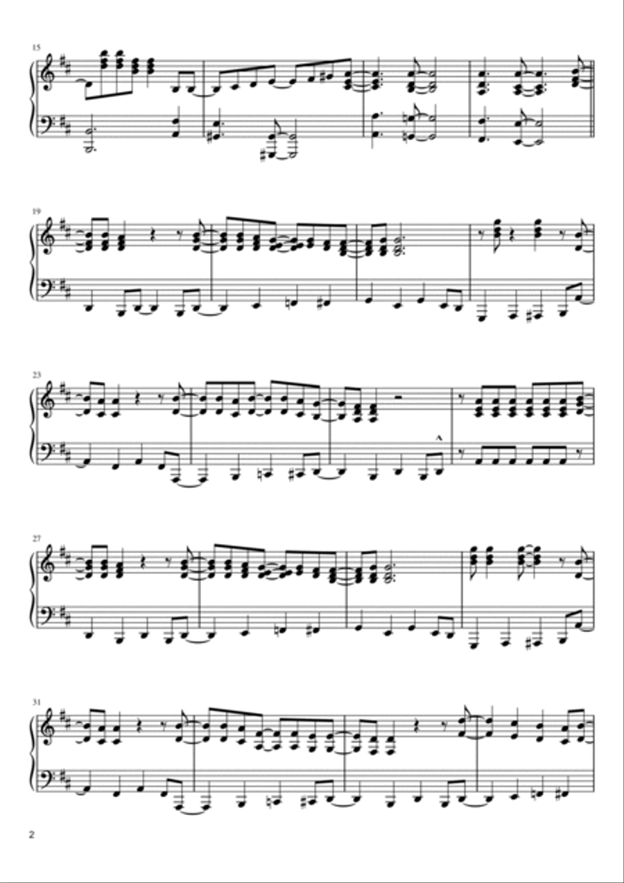 Waterloo Piano Solo scores gallery preview page 2