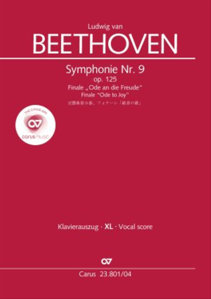 Symphony No. 9, Op. 125 - Finale (Choral Symphony) 4-Part scores gallery preview page 1