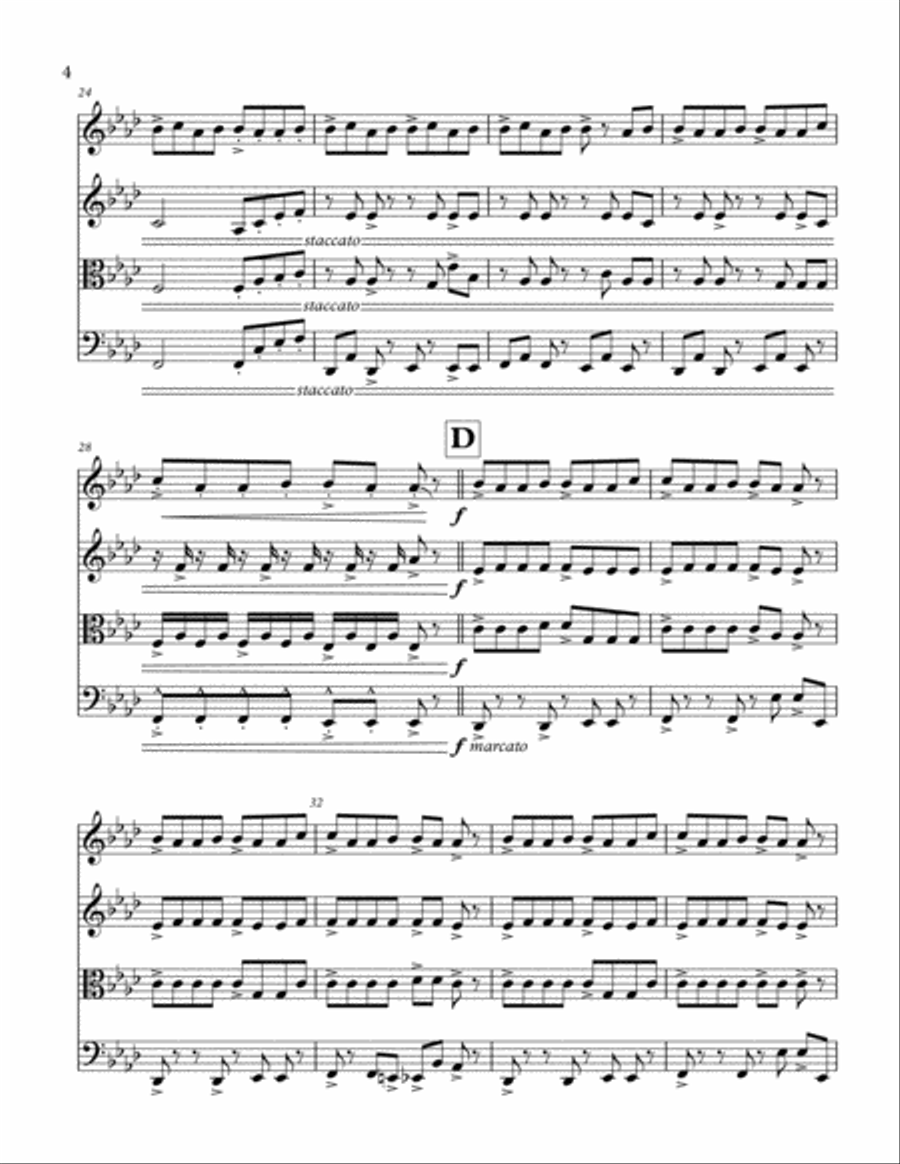 Closer String Quartet scores gallery preview page 4