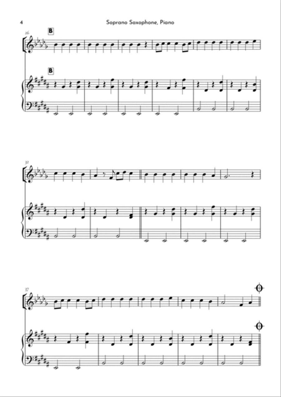 Calm Down Soprano Saxophone scores gallery preview page 4